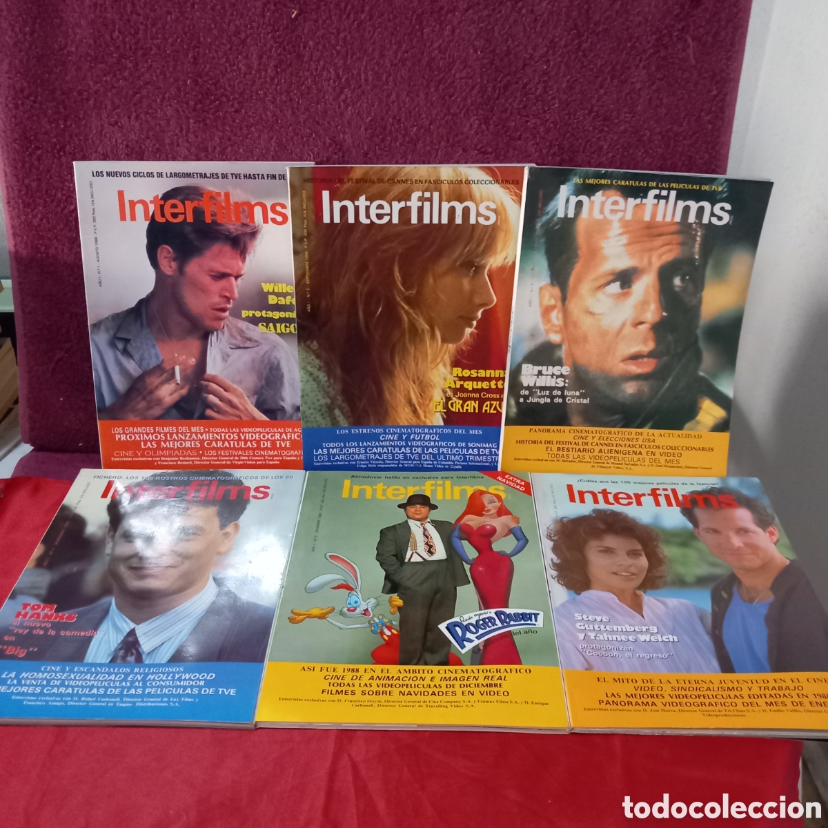 Cine: INTERFILMS n&deg;1-2-3-4-5 y 6(muy pocas se&ntilde;ales)1988-1989