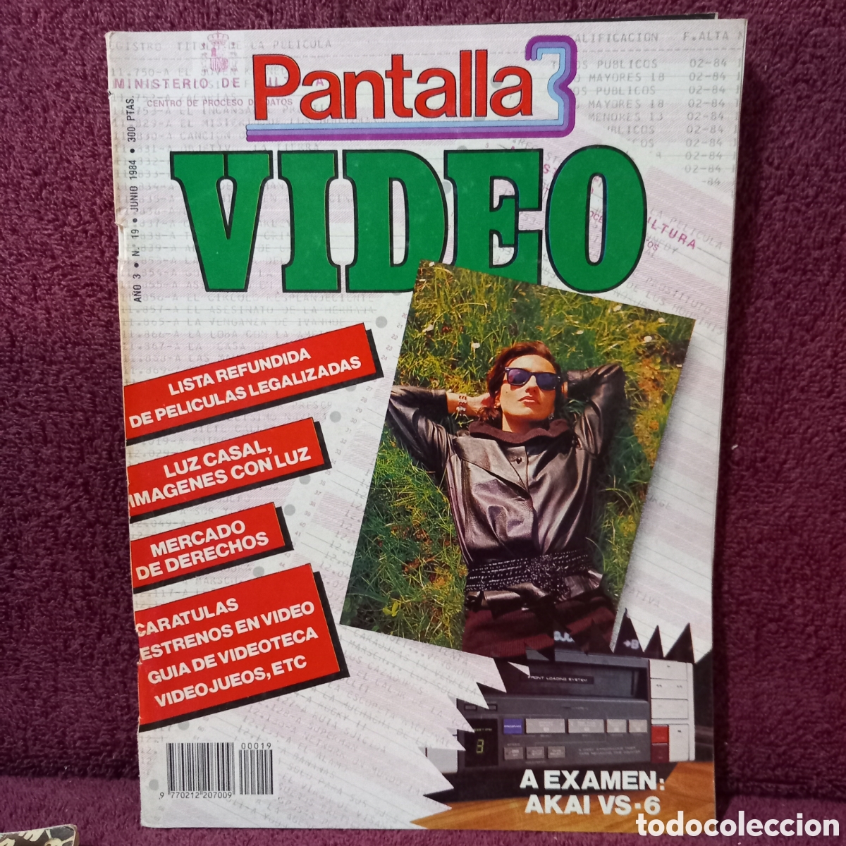 Cine: PANTALLA 3 VIDEO A&Ntilde;O 3 n&deg;19/1984(lista refundido de pel&iacute;culas legalizadas y mucho m&aacute;s!!)pocas se&ntilde;ale