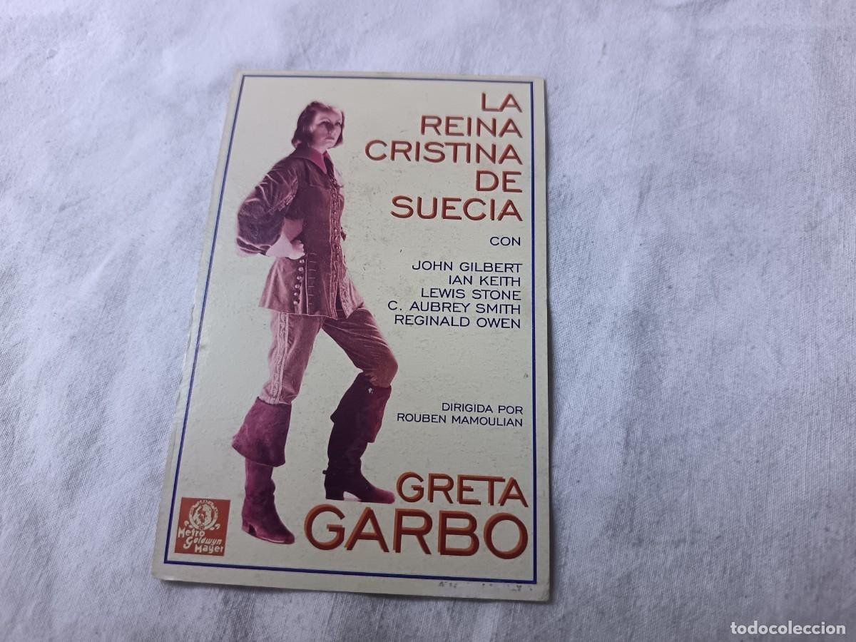Cine: Folleto de Mano de Cine, Tarjeta (cartulina), La Reina Cristina de Suecia
