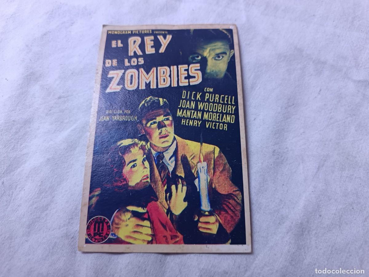 Cine: Folleto de Mano de Cine, Tarjeta (cartulina), El Rey de los Zombies