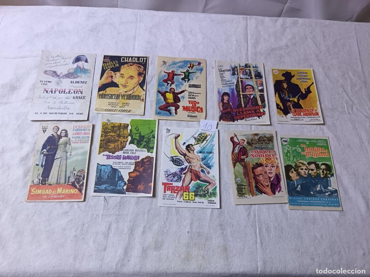 Cine: LF10, Lote de Folletos de Mano de Cine, surtidos