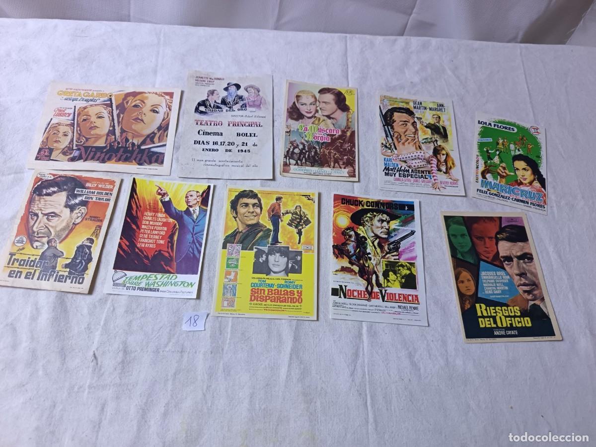 Cine: LF18, Lote de Folletos de Mano de Cine, surtidos
