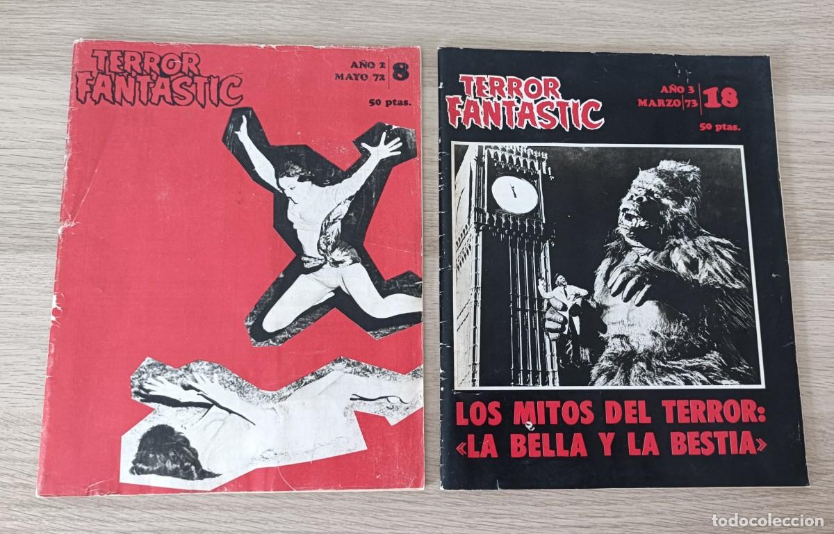 Cine: Revista TERROR FANTASTIC, N&uacute;meros 8 y 18, 1972 y 1973