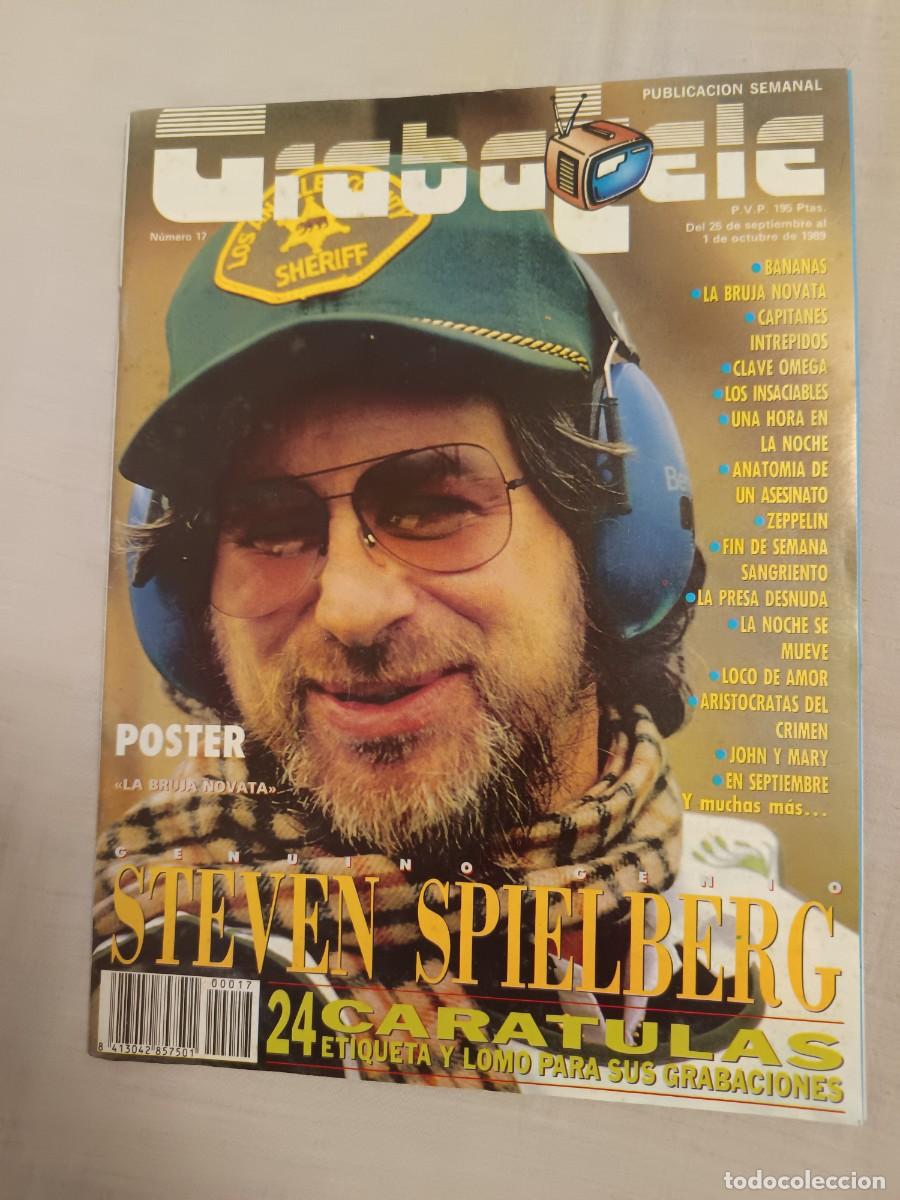 Cine: REVISTA GRABATELE PORTADA STEVEN SPIELBERG 52 PAGINAS(CARTEL LA BRUJA NOVATA)OCTUBRE 1989