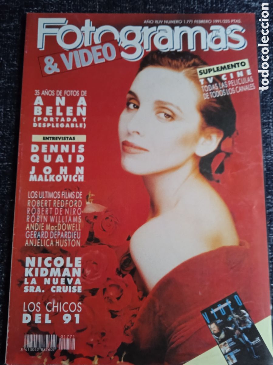 Cine: FOTOGRAMAS N&ordm; 1771 A&Ntilde;O 1991 , ANA BELEN. DENNIS QUAID
