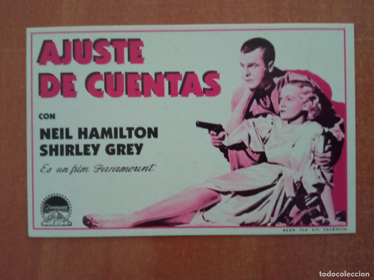 Cine: AJUSTE DE CUENTAS, NEIL HAMILTON, REPRODUCCI&Oacute;N O FACSIMIL HECHO EN LOS A&Ntilde;OS 80