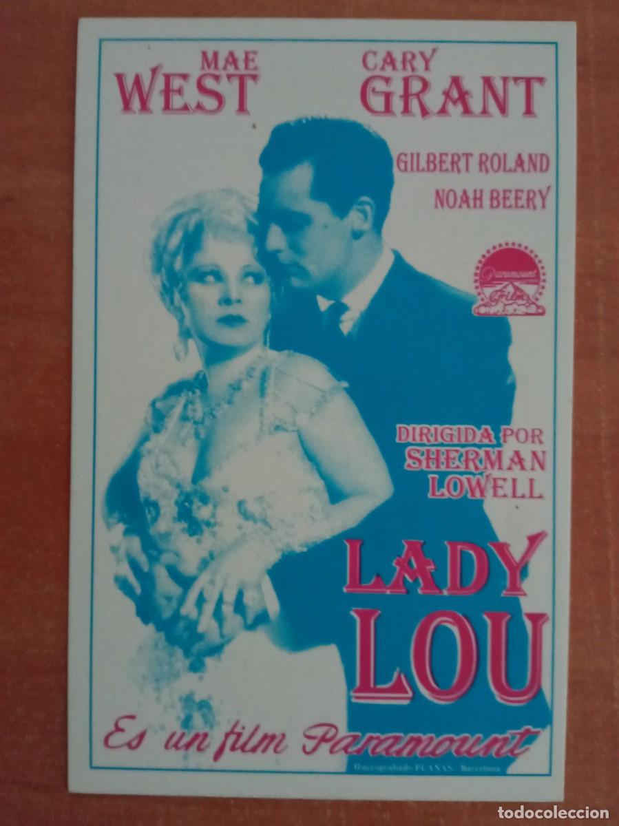 Cine: LADY LOU, MAE WEST, CARY GRANT, REPRODUCCI&Oacute;N O FACSIMIL ACARTONADO HECHO EN LOS A&Ntilde;OS 80