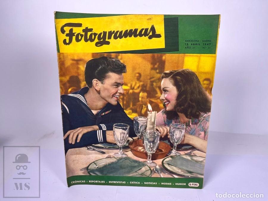 Cine: Antigua Revista de Cine - Fotogramas / Franck Sinatra, Patricia Marshall -N&ordm; 11 15 de Abril de 1947