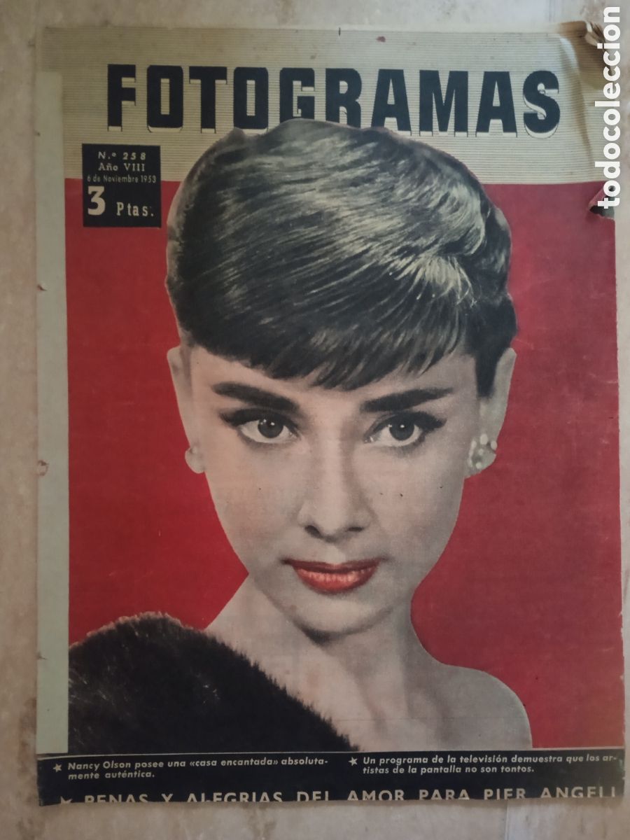 Cine: Fotogramas n&deg; 258 Nancy Olson Raf Vallone Pier Angeli David Niven Jorge Mistral Carmen Sevilla