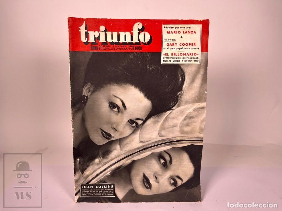 Cine: Antigua Revista de Cine - Triunfo / Joan Collins - N&ordm; 713 / Octubre de 1959