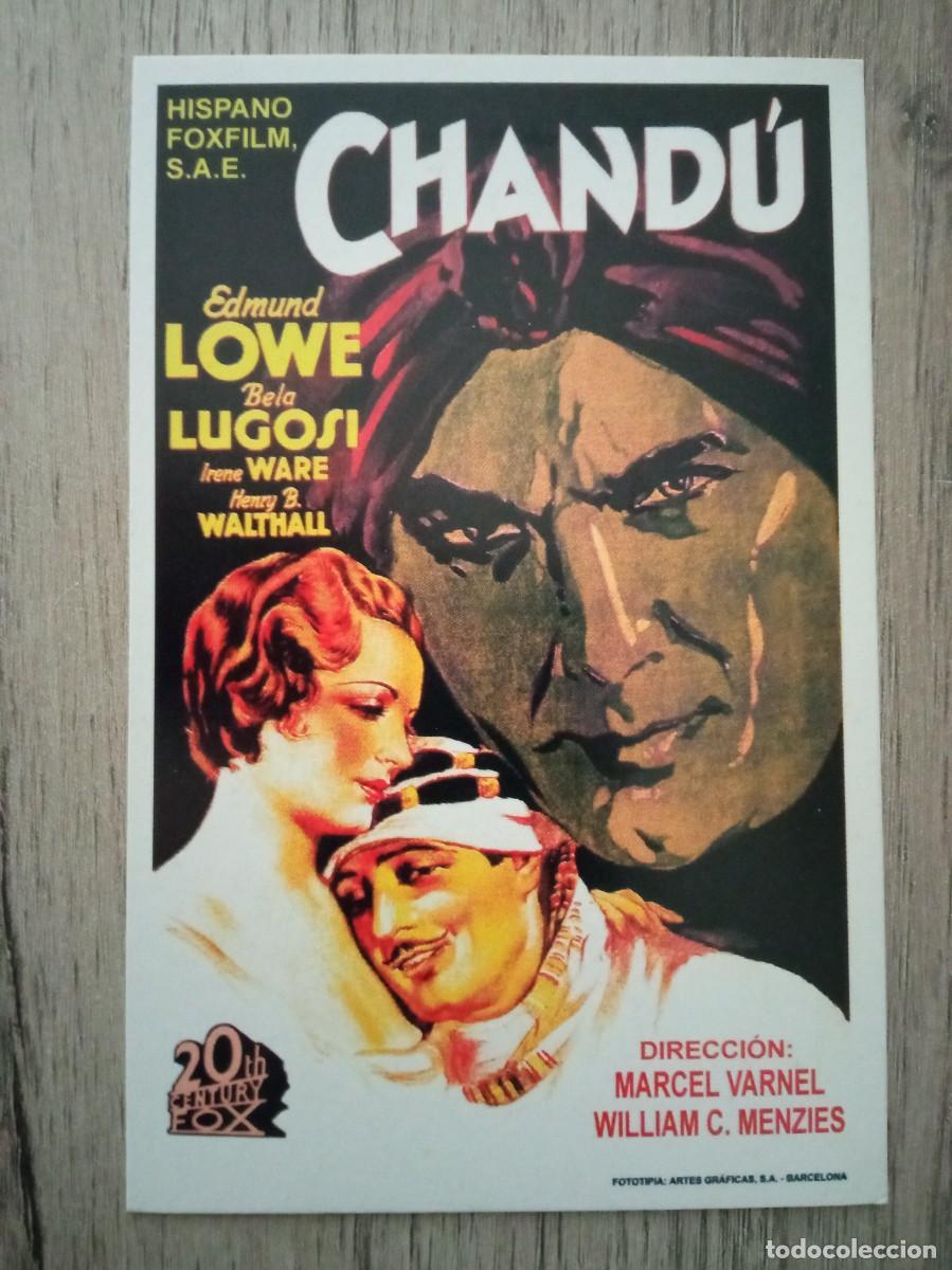 Cine: CHAND&Uacute;, BELA LUGOSI, REPRODUCCI&Oacute;N O FACSIMIL ACARTONADO HECHO EN LOS A&Ntilde;OS 80