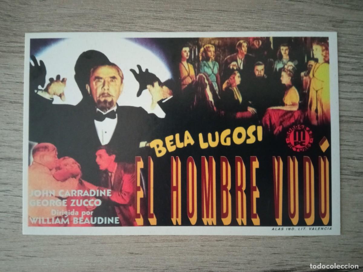Cine: EL HOMBRE VUD&Uacute;, BELA LUGOSI, REPRODUCCI&Oacute;N O FACSIMIL ACARTONADO HECHO EN LOS A&Ntilde;OS 80