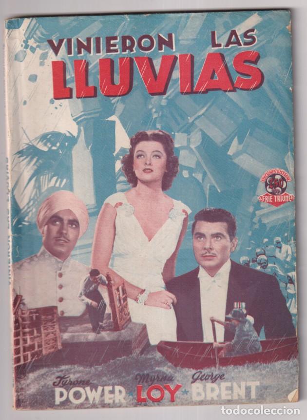 Cinema: Vinieron las Lluvias de 20 Century Fox. Con Tirone Power, Myrna loy, George Brent. Ediciones Bistagn