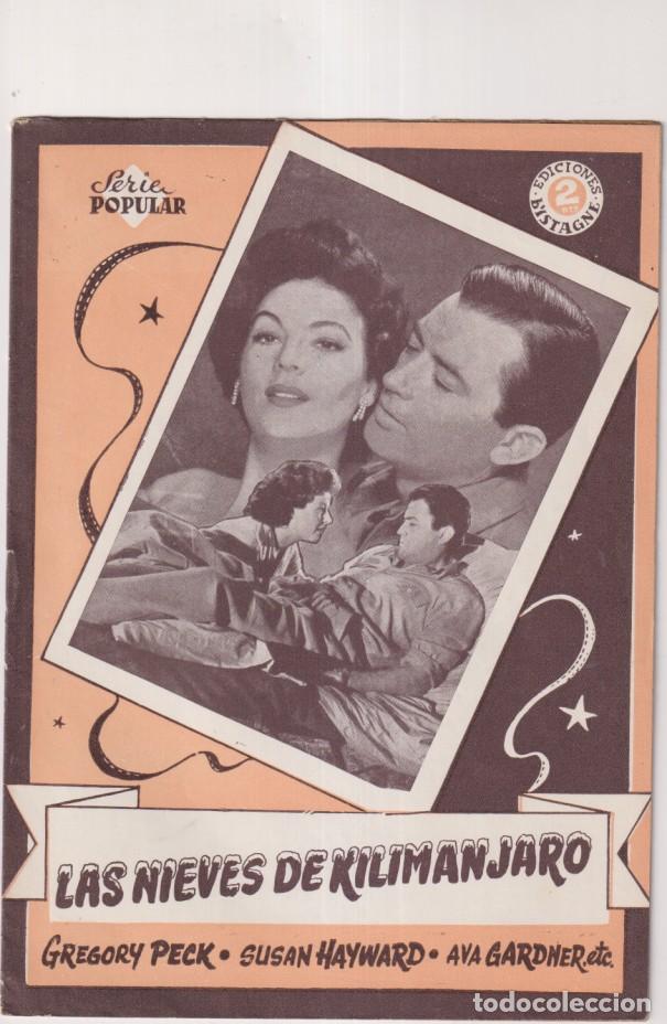Cinema: Las Nieves del Kilimanjaro. Serie popular. Ediciones Bistagne 1953. (20 p&aacute;ginas con fotos de la pel&iacute;