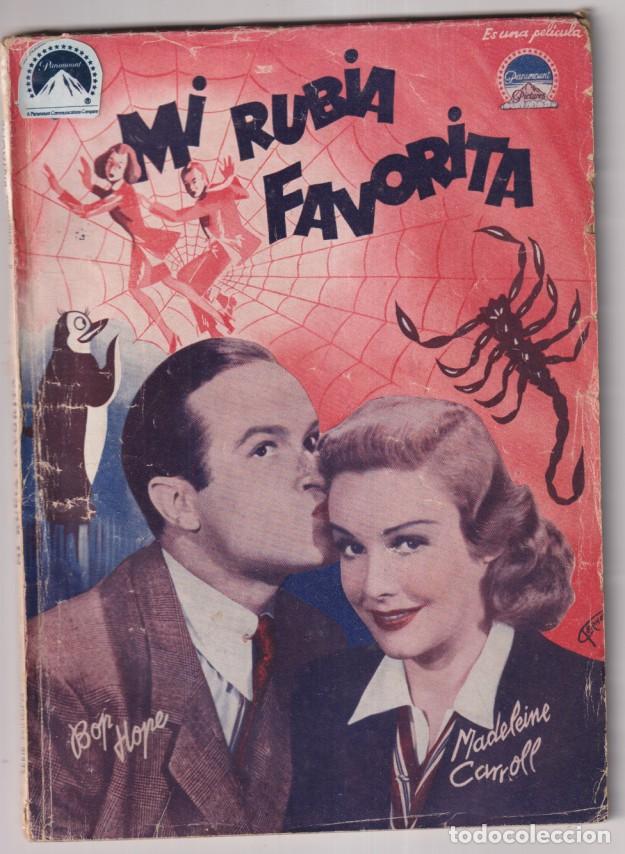 Cine: mi rubia favorita. Paramount. Bob Hope, Madeleine Carroll. Foto Novela de Ediciones Bistagne. (72 p&aacute;