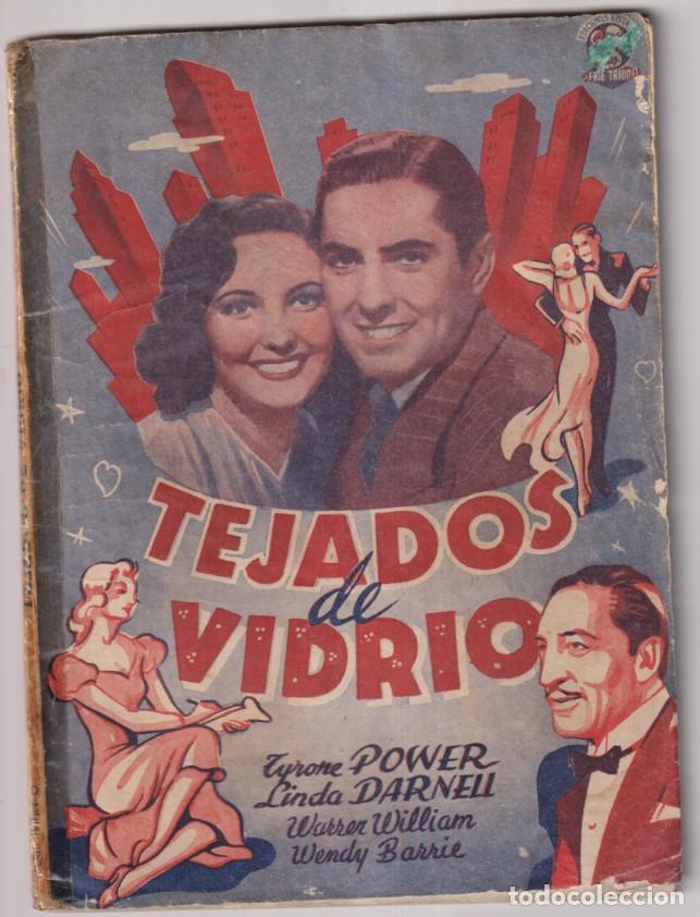 Cine: Tejados de Vidrio. 20 Century Fox. Tirone Power, Linda Darnell. Foto Novela. Ediciones Bistagne. (72