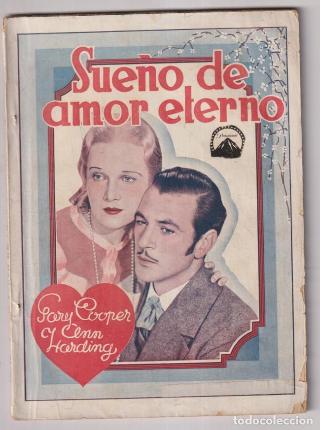Cine: Sue&ntilde;o de Amor Eterno. Paramount. Gary Cooper y Ann Harding. Biblioteca Films n&ordm; 246. Editorial Alas.