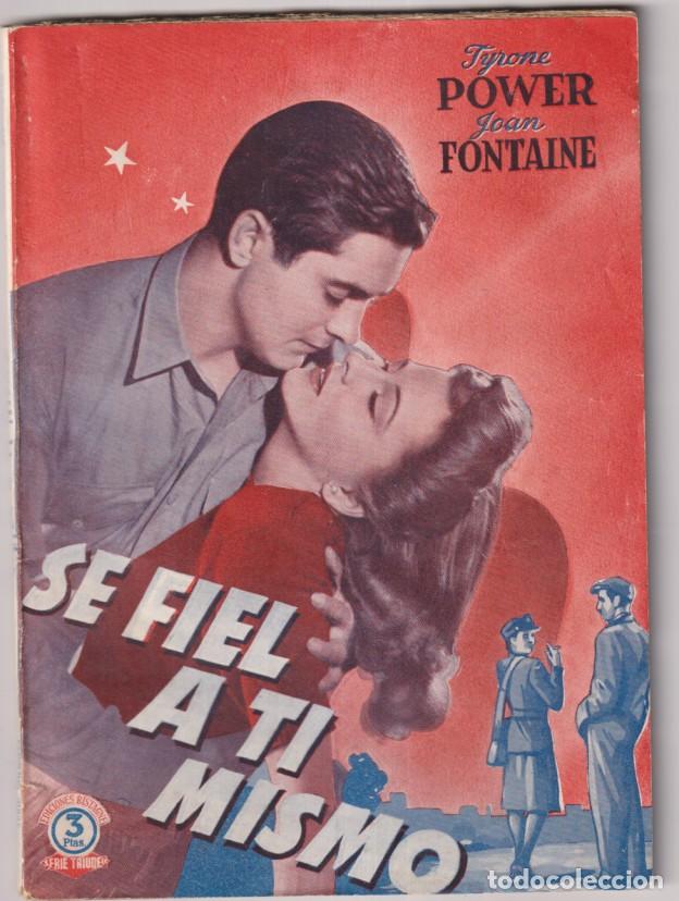 Cine: Se fiel a ti mismo. 20 Century Fox. Tirone Power, Joan Fontaine. Foto Novela. E. Bistagne. (72 p&aacute;gin