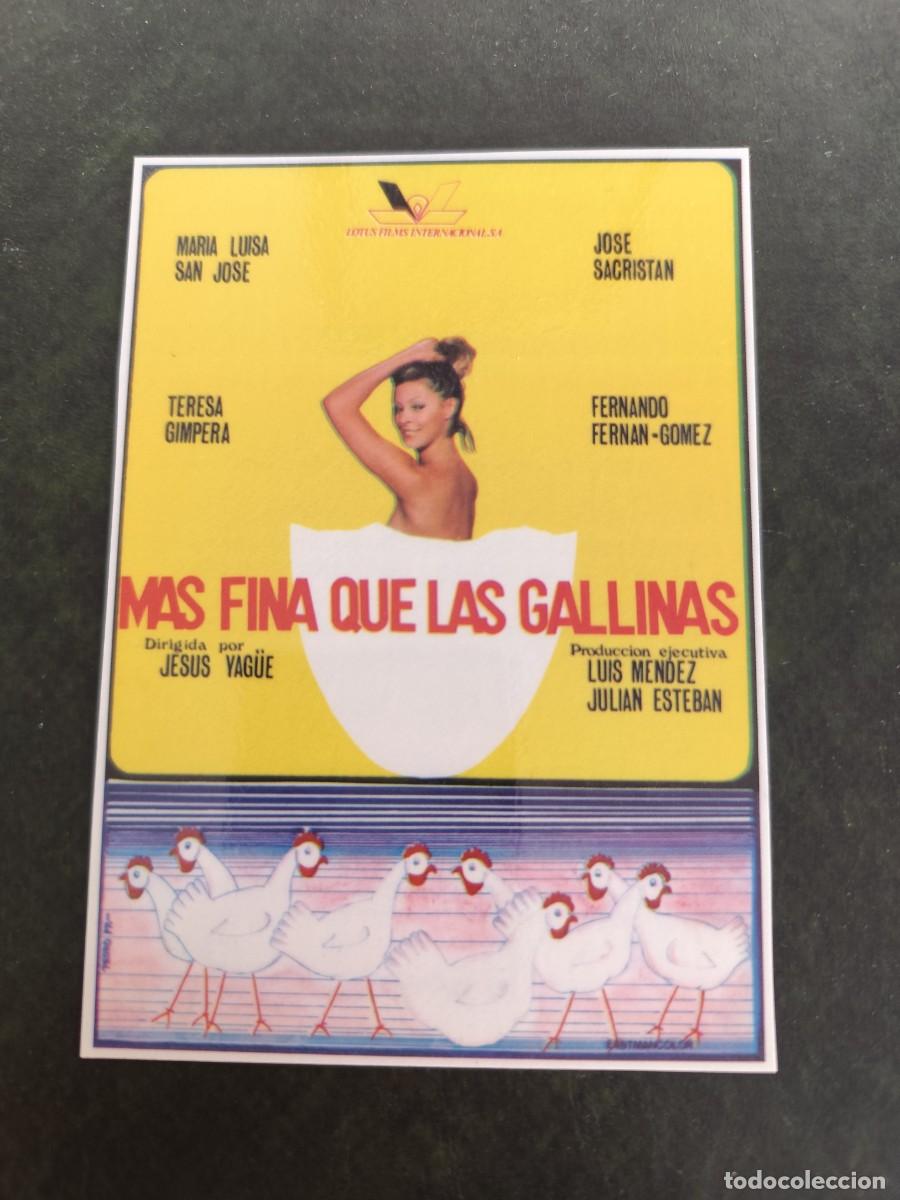 Cine: M&aacute;s fina que las gallinas plastificado