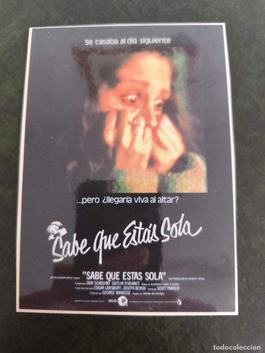Cine: Sabe que est&aacute;s sola plastificado