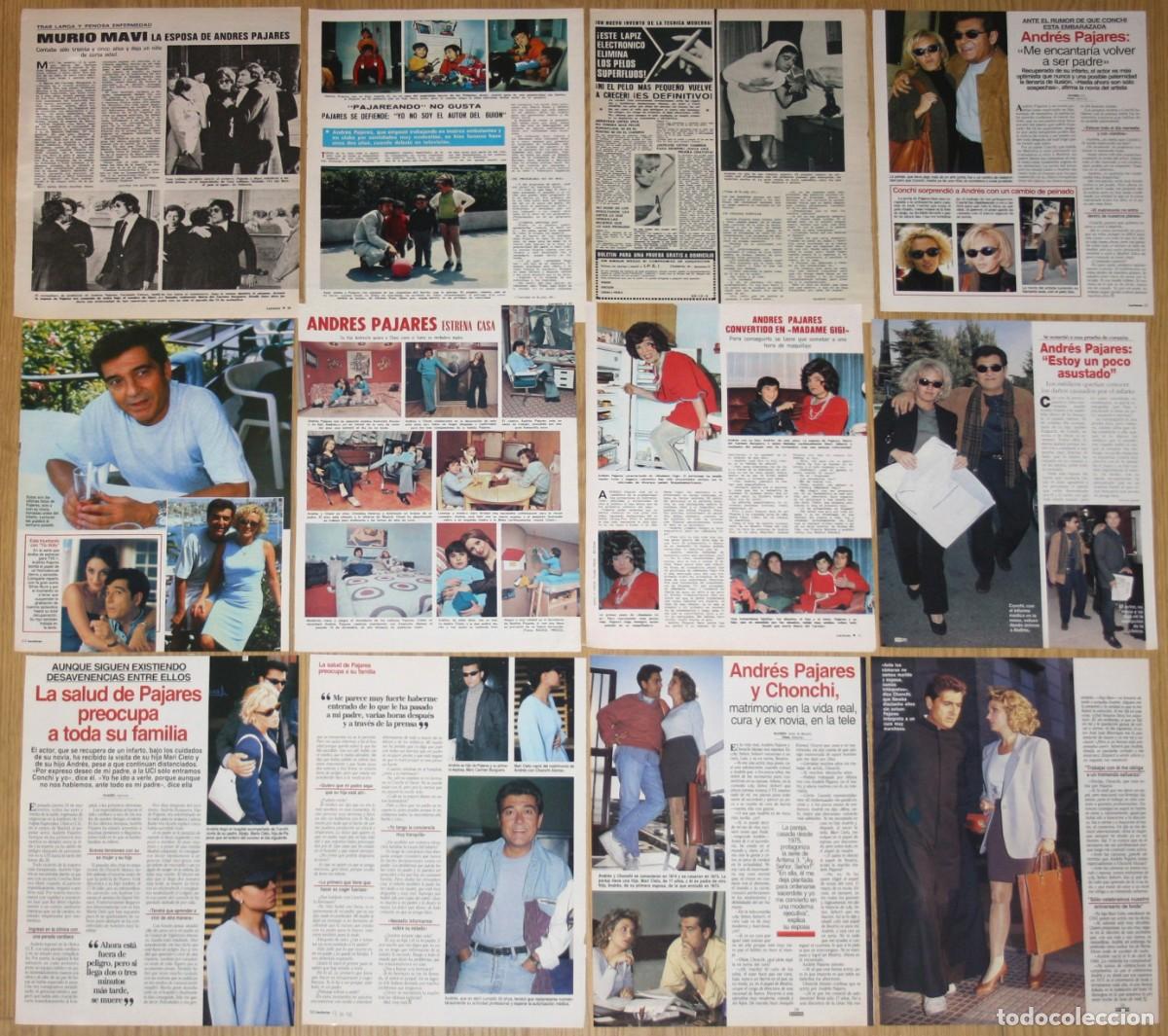 Cine: ANDRES PAJARES lote de prensa 1970s/90s fotos actor comedia cine spain clippings
