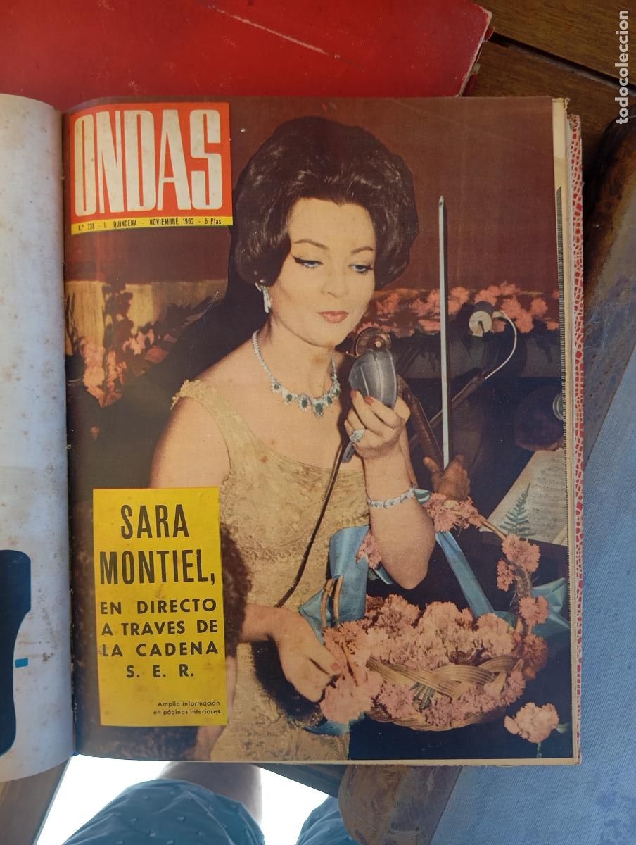 Cine: TOMO 12 REVISTAS ONDAS A&Ntilde;O 1962 SARA MONTIEL AVA GARDNER JAQUELINE KENNEDY SOLER SERRANO