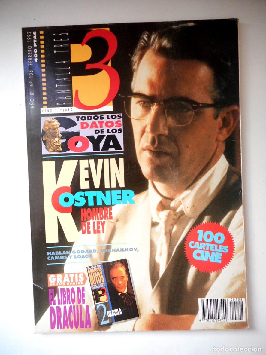 Cine: REVISTA PANTALLA TRES N&ordm;108 (FEBRERO 1992) -SIN SUPLEMENTO-