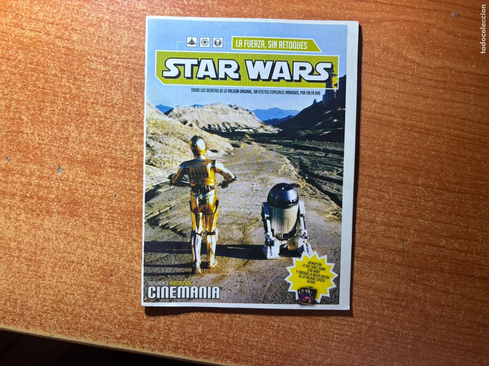 Cine: ESPECIAL STAR WARS LA FUERZA SIN RETOQUES - SUPLEMENTO DE REVISTA CINEMAN&Iacute;A GUERRA LAS GALAXIAS