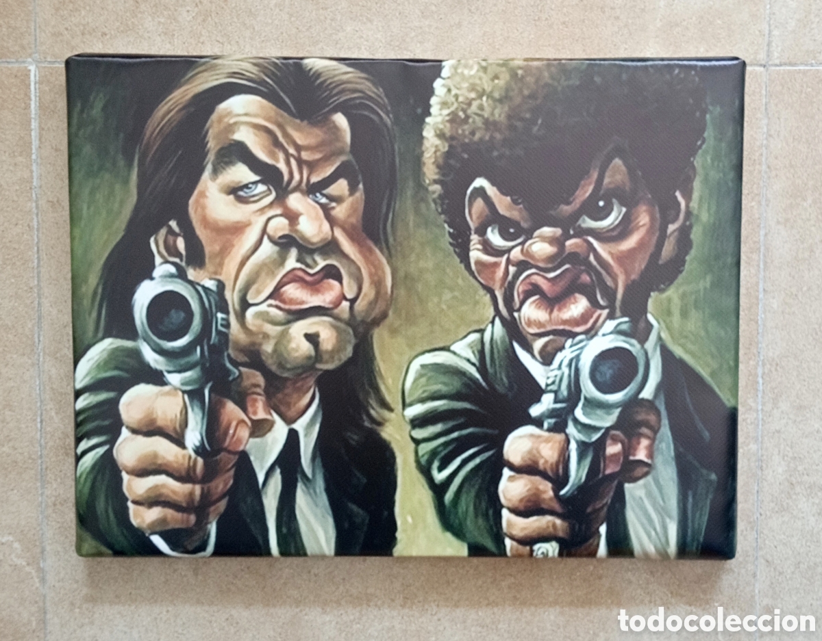 Cine: Cuadro caricatura PULP FICTION