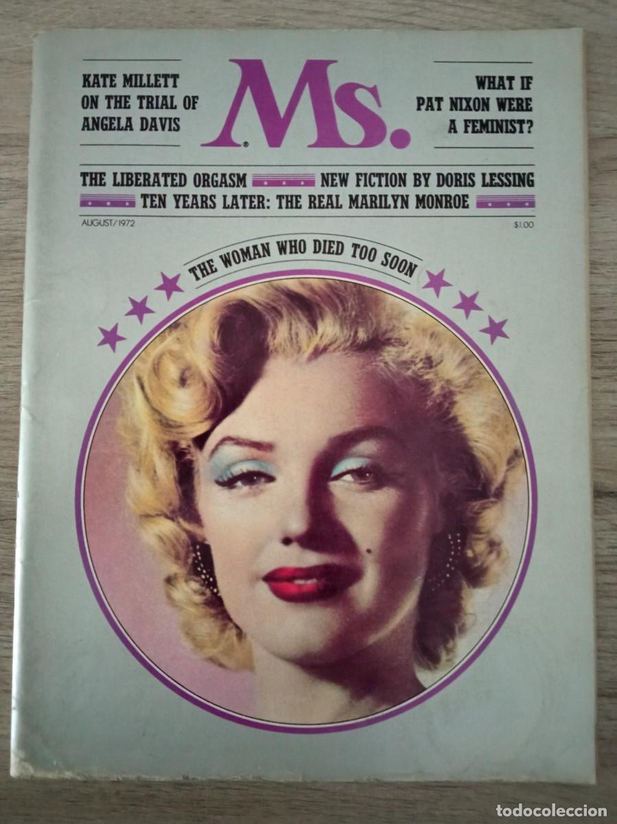 Cine: REVISTA FEMINISTA Ms, N&ordm; 2, 1972, PORTADA MARILYN MONROE