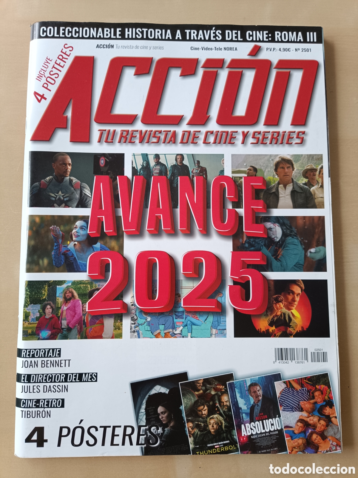 Cine: REVISTA ACCI&Oacute;N N&deg; 2501 ENERO 2025 AVANCE 2025 ROMA III TIBUR&Oacute;N SENSACI&Oacute;N DE VIVIR