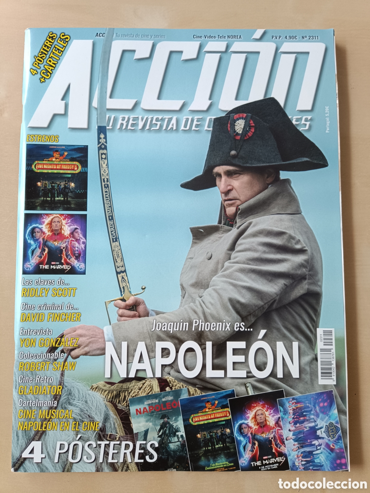 Cine: REVISTA ACCI&Oacute;N N&deg; 2311 NOVIEMBRE 2023 NAPOLE&Oacute;N RIDLEY SCOTT YON GONZ&Aacute;LEZ GLADIATOR