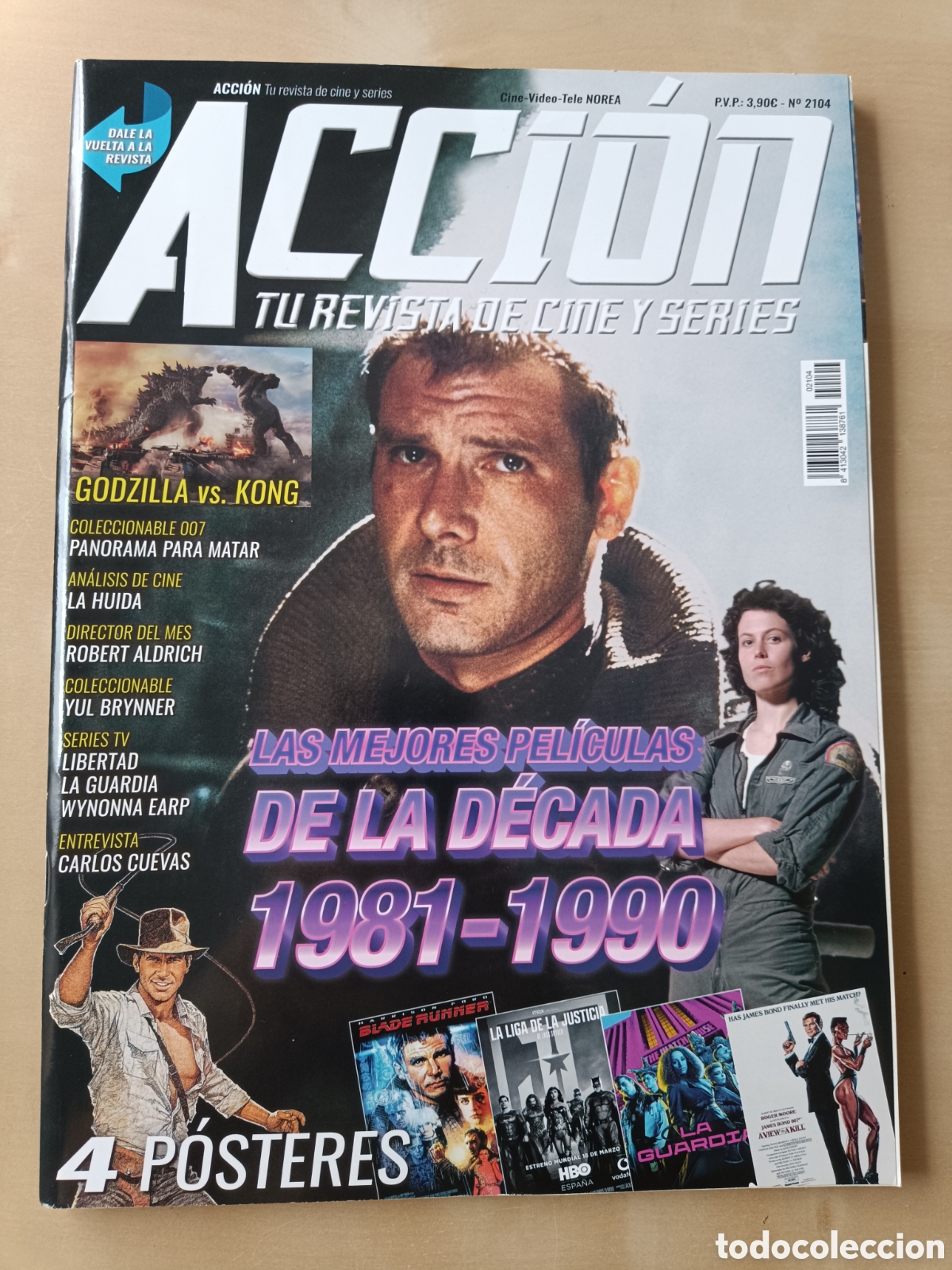 Cine: REVISTA ACCI&Oacute;N N&deg; 2104 ABRIL 2021 LAS MEJORES PEL&Iacute;CULAS DE LA D&Eacute;CADA 1981-1990 BLADE RUNNER INDIANA