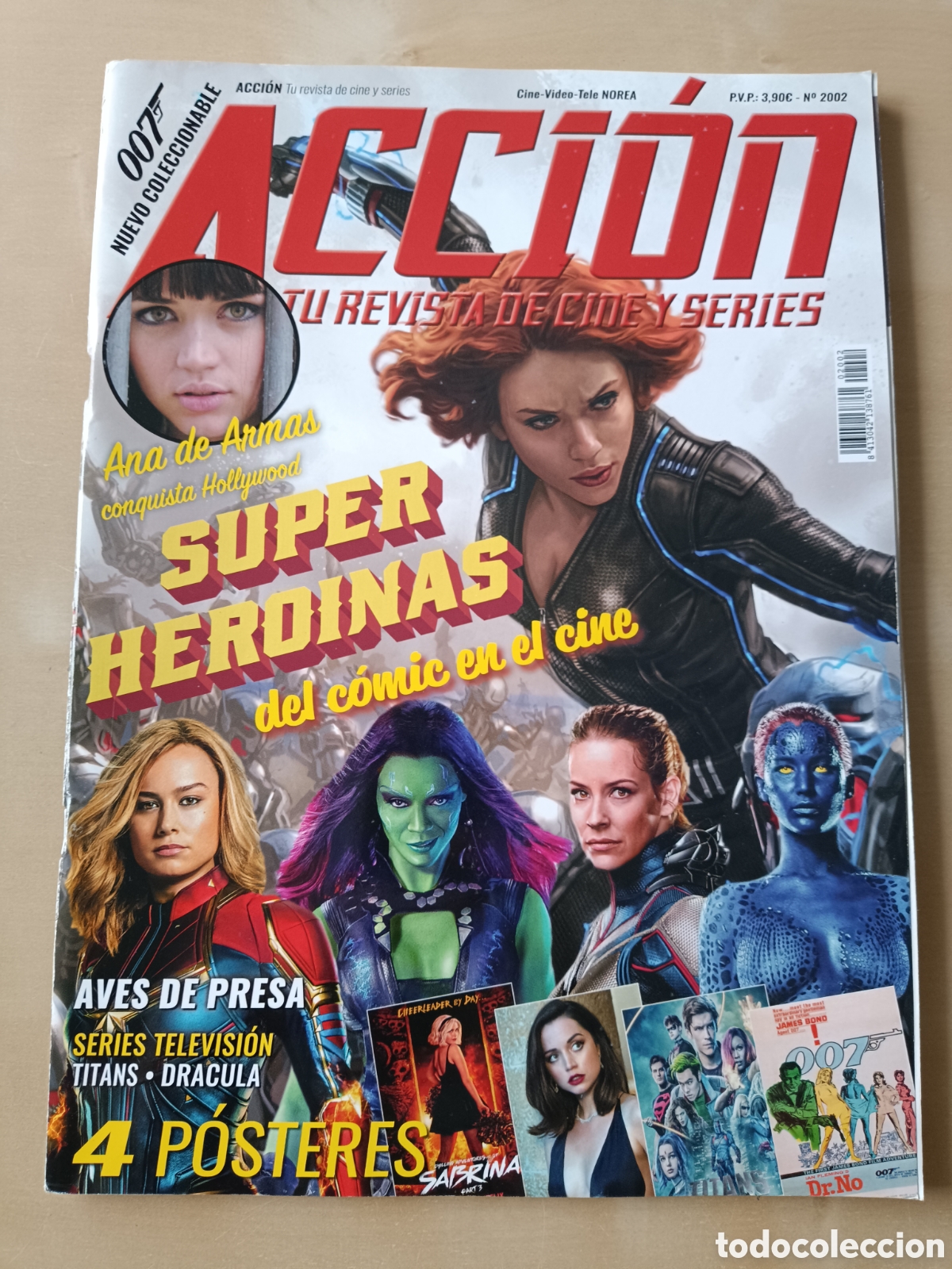 Cine: REVISTA ACCI&Oacute;N N&deg; 2002 FEBRERO 2020 SUPER HERO&Iacute;NAS ANA DE ARMAS 007