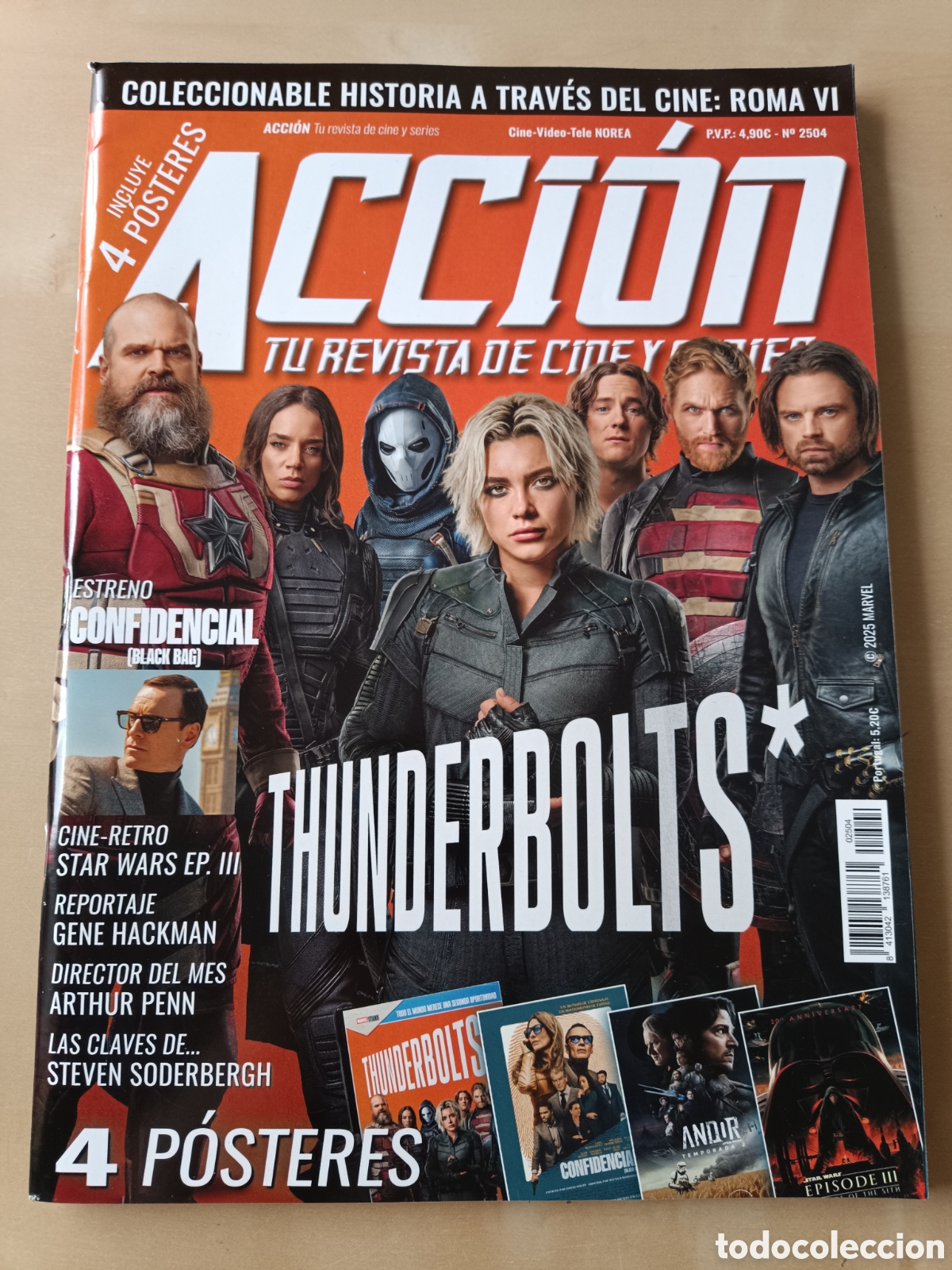 Cine: REVISTA ACCI&Oacute;N N&deg; 2504 ABRIL 2025 THUNDERBOLTS STAR WARS EPISODIO III