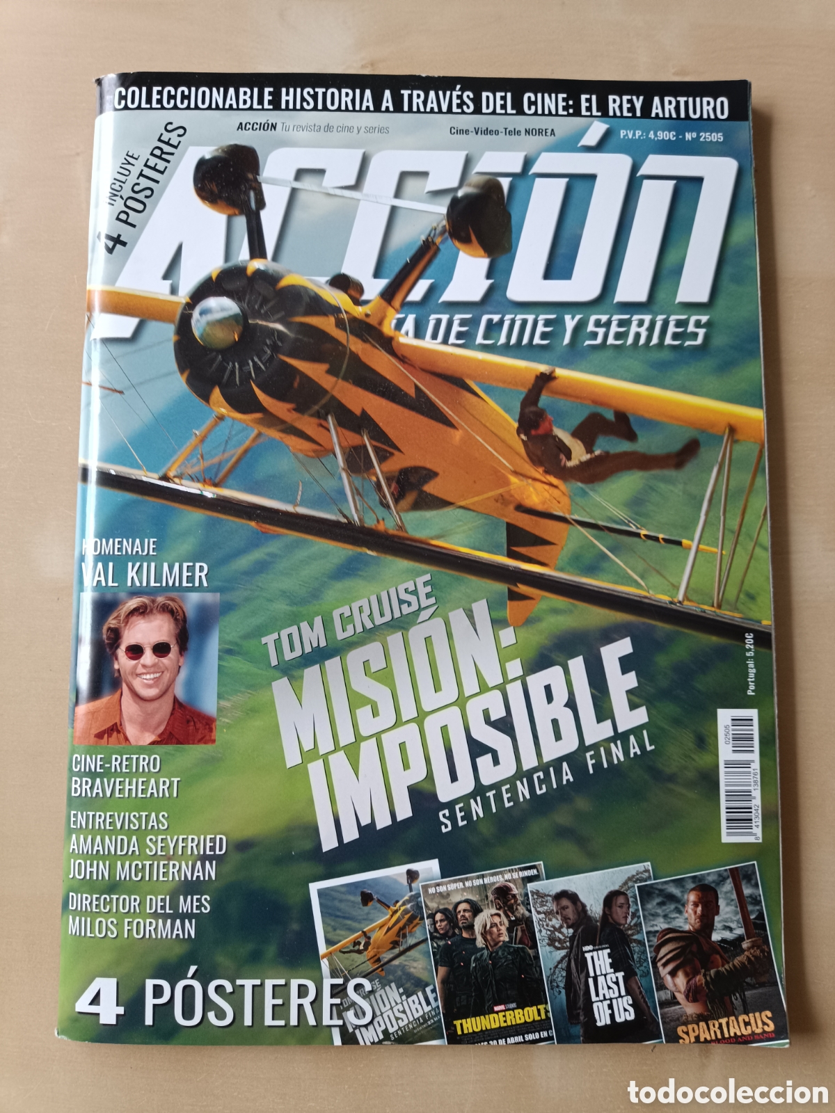 Cine: REVISTA ACCI&Oacute;N N&deg; 2505 MAYO 2025 TOM CRUISE MISI&Oacute;N IMPOSIBLE SENTENCIA FINAL VAL KILMER