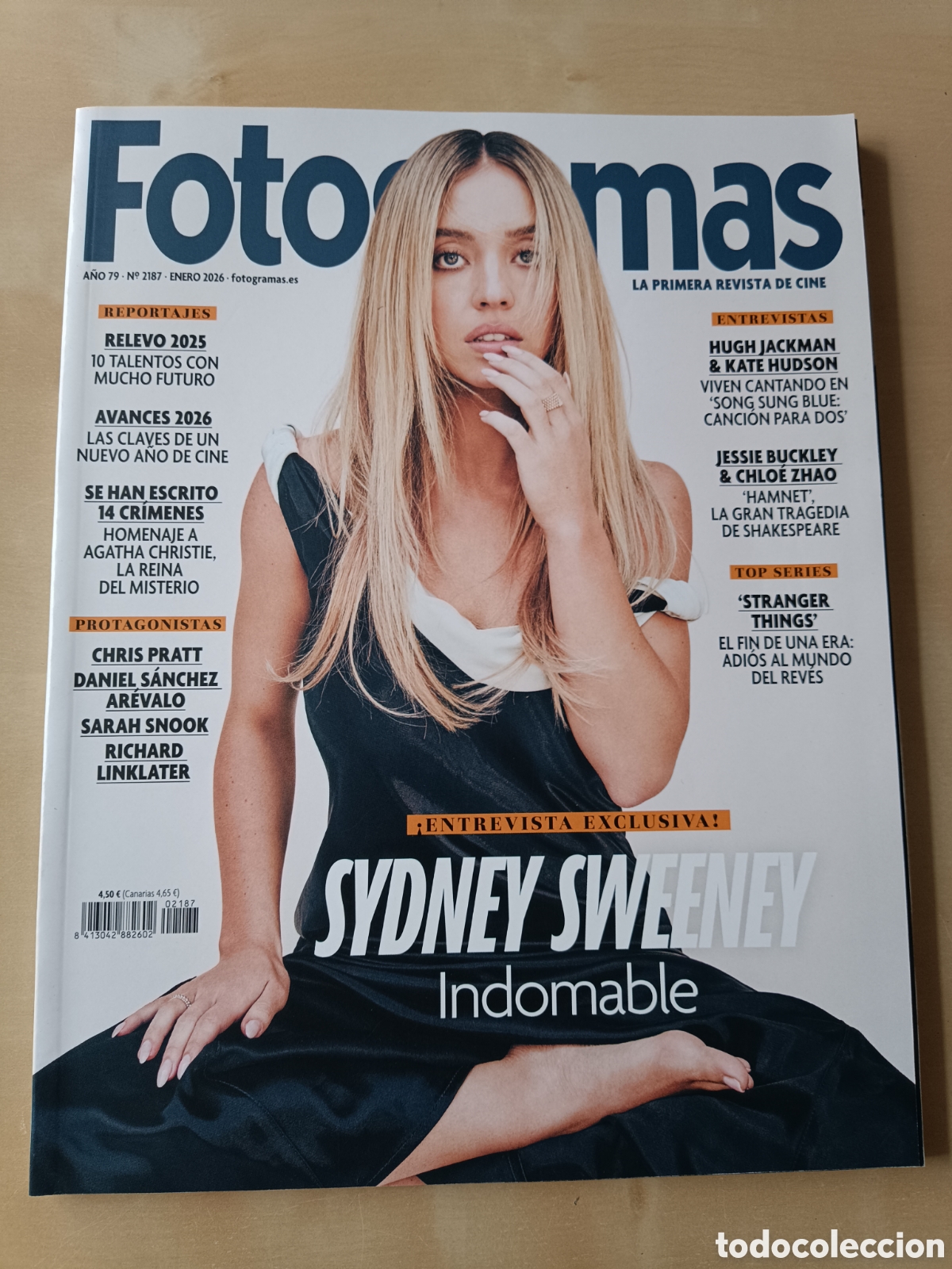 Cine: REVISTA FOTOGRAMAS N&deg; 2187 ENERO 2026 SYDNEY SWEENEY HUGH JACKMAN STRANGER THINGS