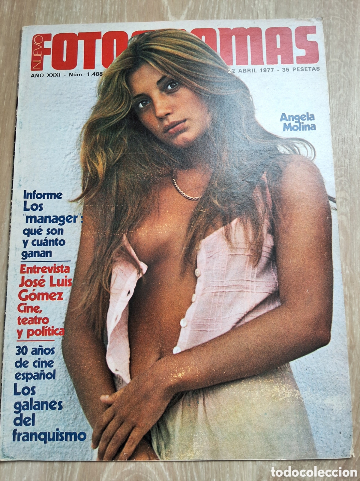 Cine: Fotogramas nuevo revista cine semanal a&ntilde;o 1977 abril 22 Angela Molina