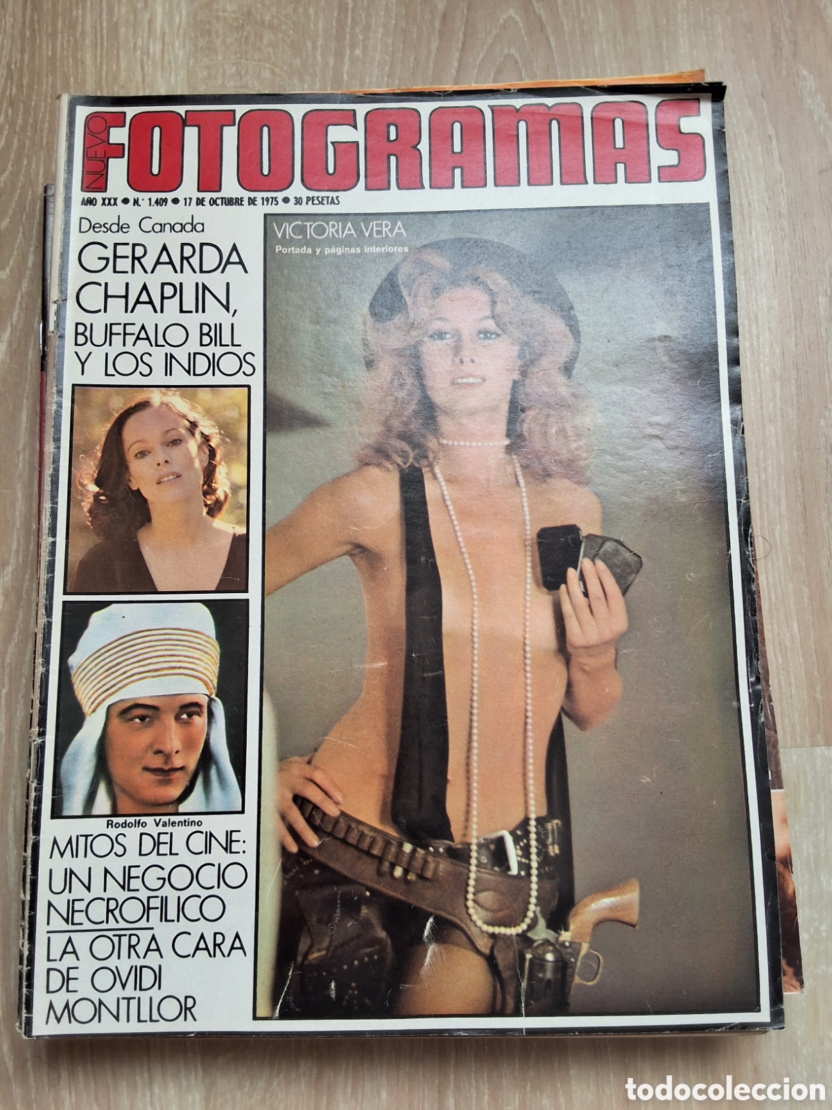 Cine: Fotogramas nuevo revista cine semanal a&ntilde;o 1975 octubre 17 Victoria Vera