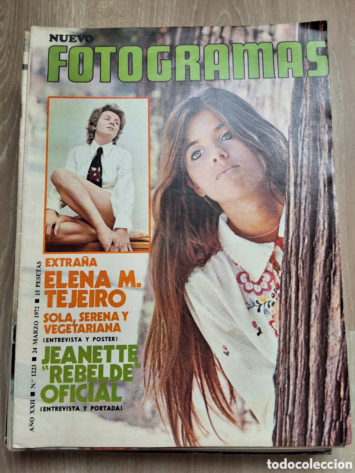 Cine: Fotogramas nuevo revista cine semanal a&ntilde;o 1972 marzo 24 Janet Elena incluye p&oacute;ster