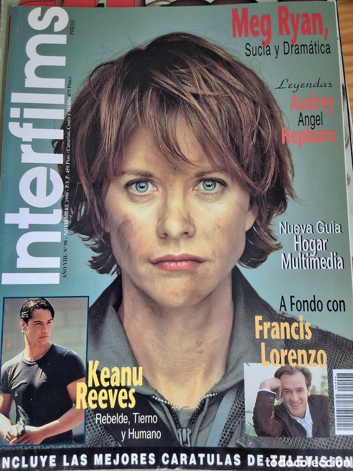 Cine: Interfilms revista cine n&uacute;mero 98 a&ntilde;o 1996/11 Meg Ryan incluye carteles programas