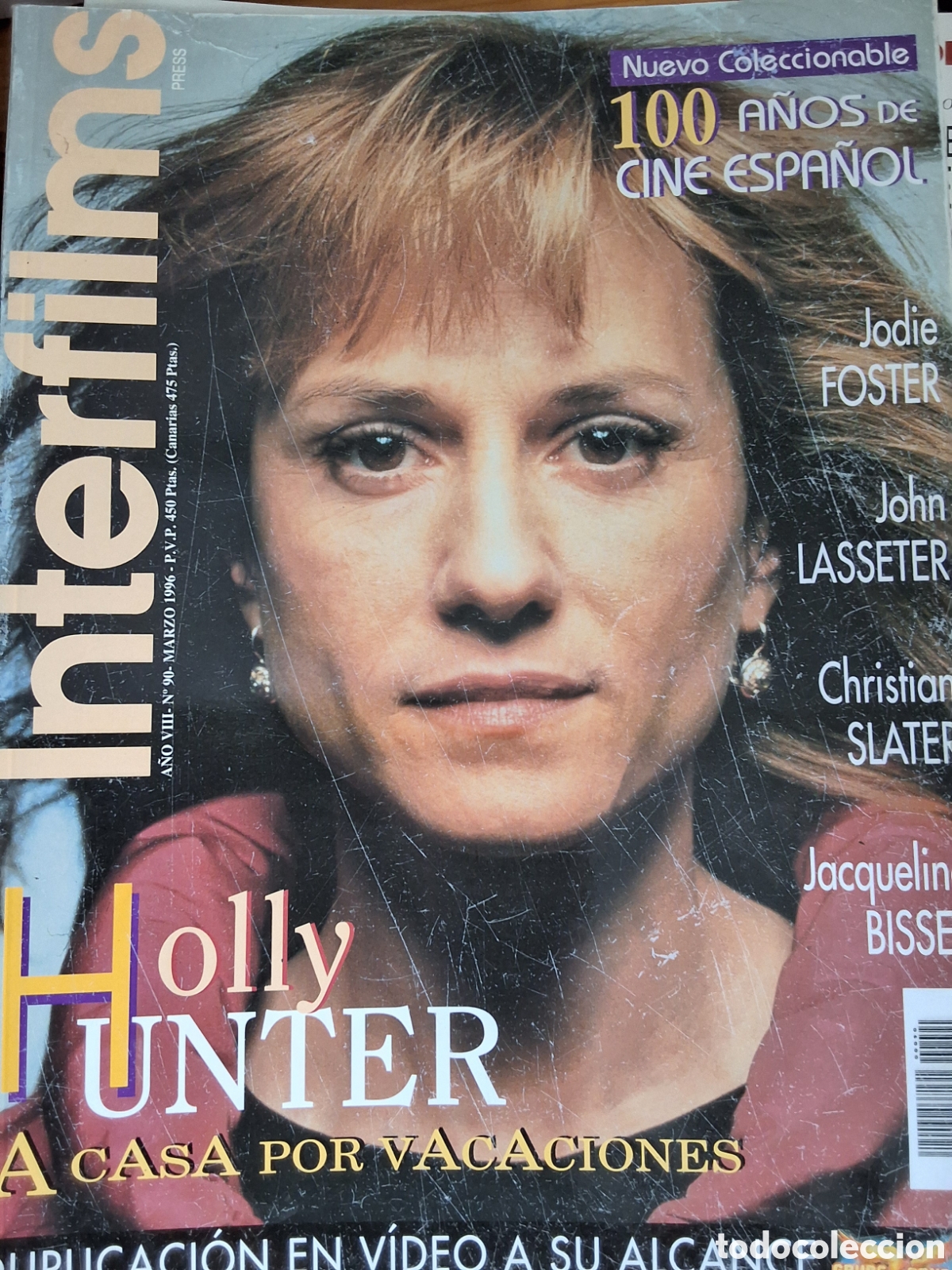 Cine: Interfilms revista cine n&uacute;mero 90 a&ntilde;o 1996/3 Holly Hunter incluye carteles programas