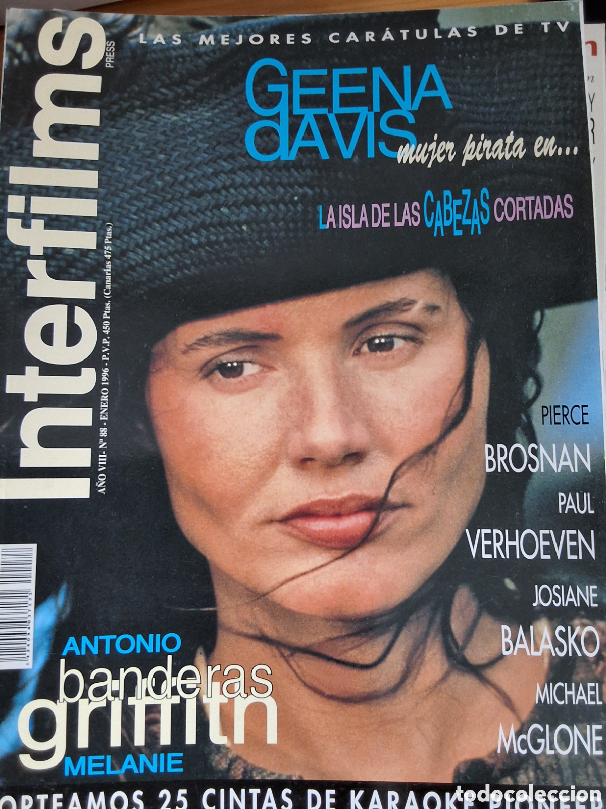 Cine: Interfilms revista cine n&uacute;mero 88 a&ntilde;o 1996/1 Geena Davis incluye carteles programas