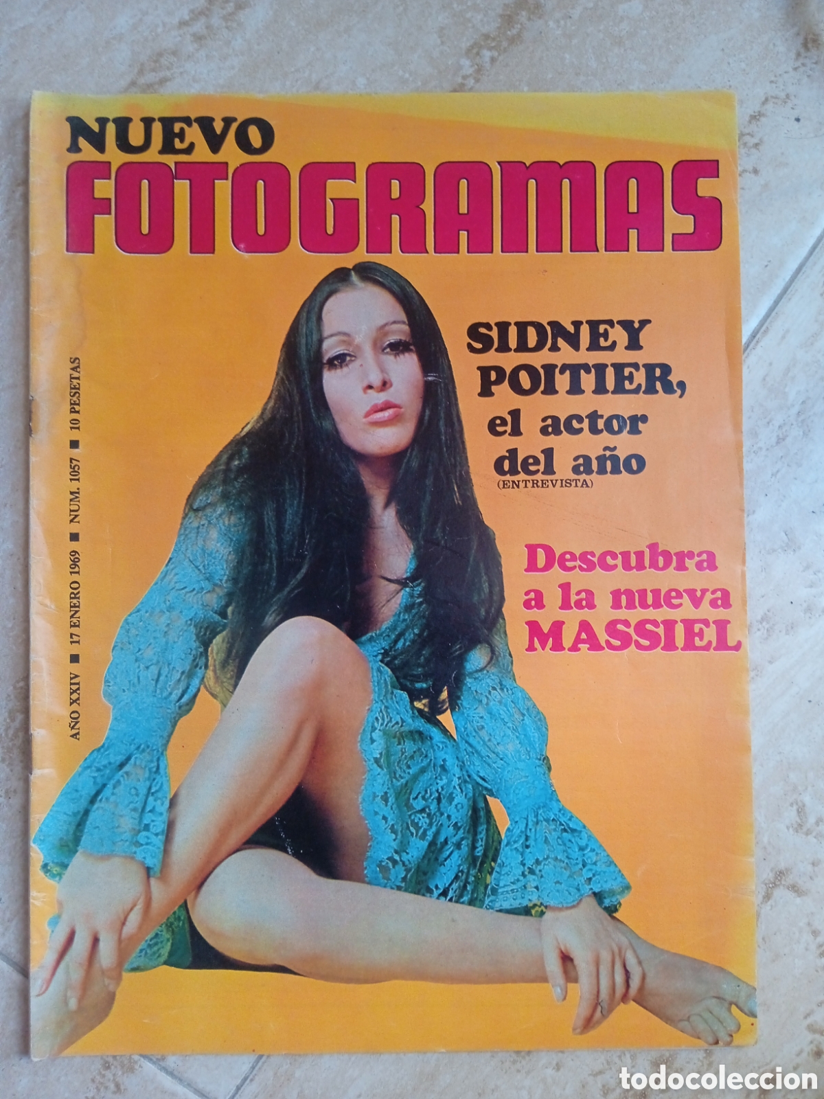 Cine: Nuevo Fotogramas 1057 Sidney Poitier Massiel 17/01/1969