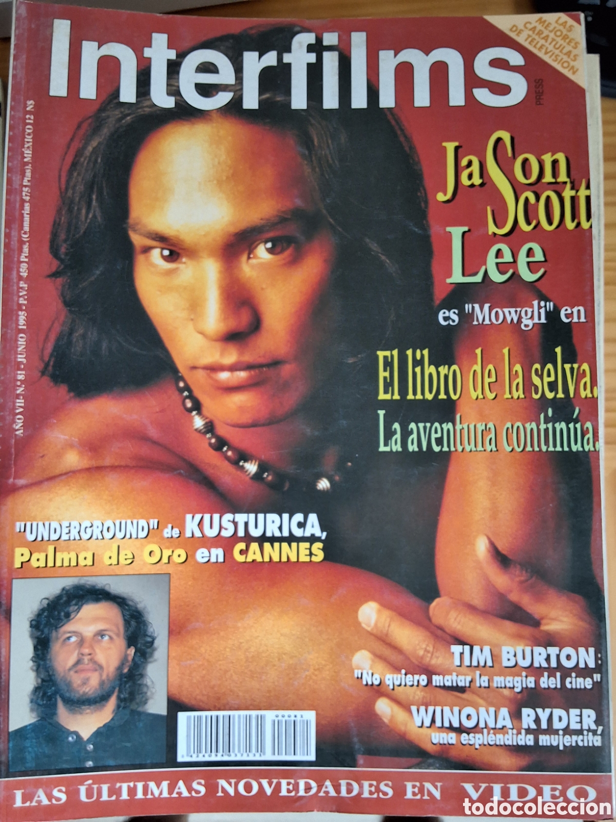 Cine: Interfilms revista cine n&uacute;mero 81 a&ntilde;o 1995/6 Jason Lee incluye caratulas programas