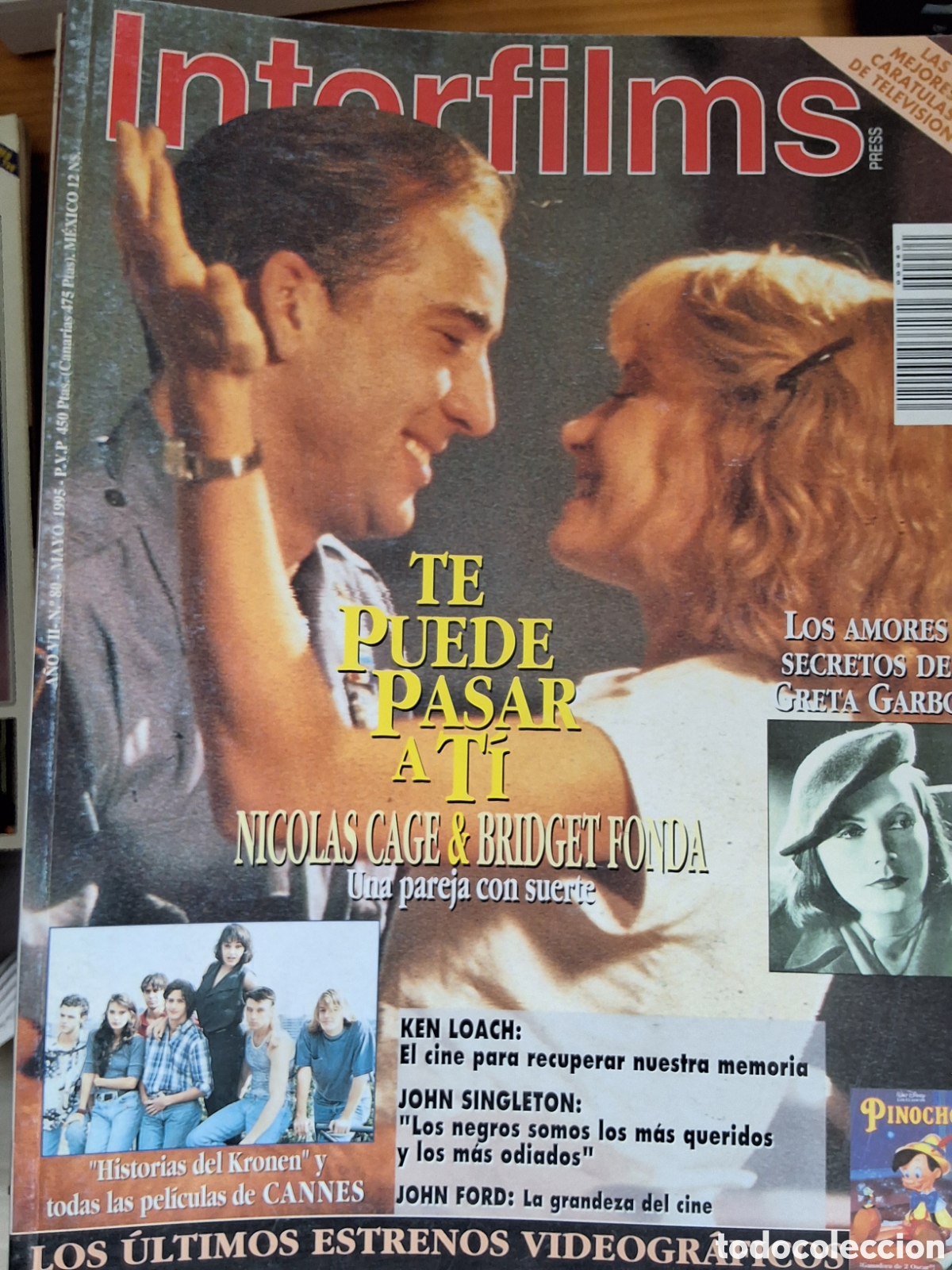 Cine: Interfilms revista cine n&uacute;mero 80 a&ntilde;o 1995/5 Cage Fonda incluye caratulas programas
