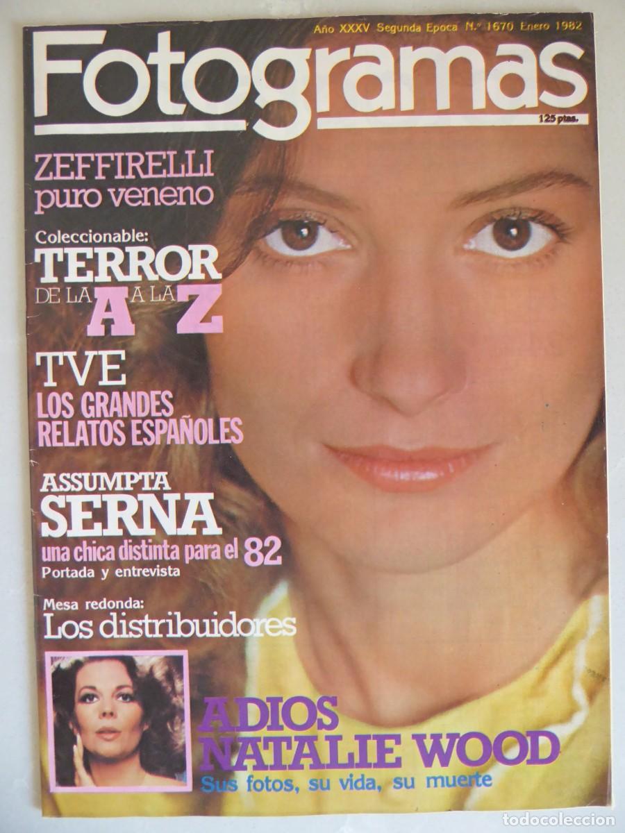 Cine: Fotogramas 1670 (1982) Assumpta Serna-Adios Natalie Wood-Franco Zeffirelli-Enciclopedia del Terror