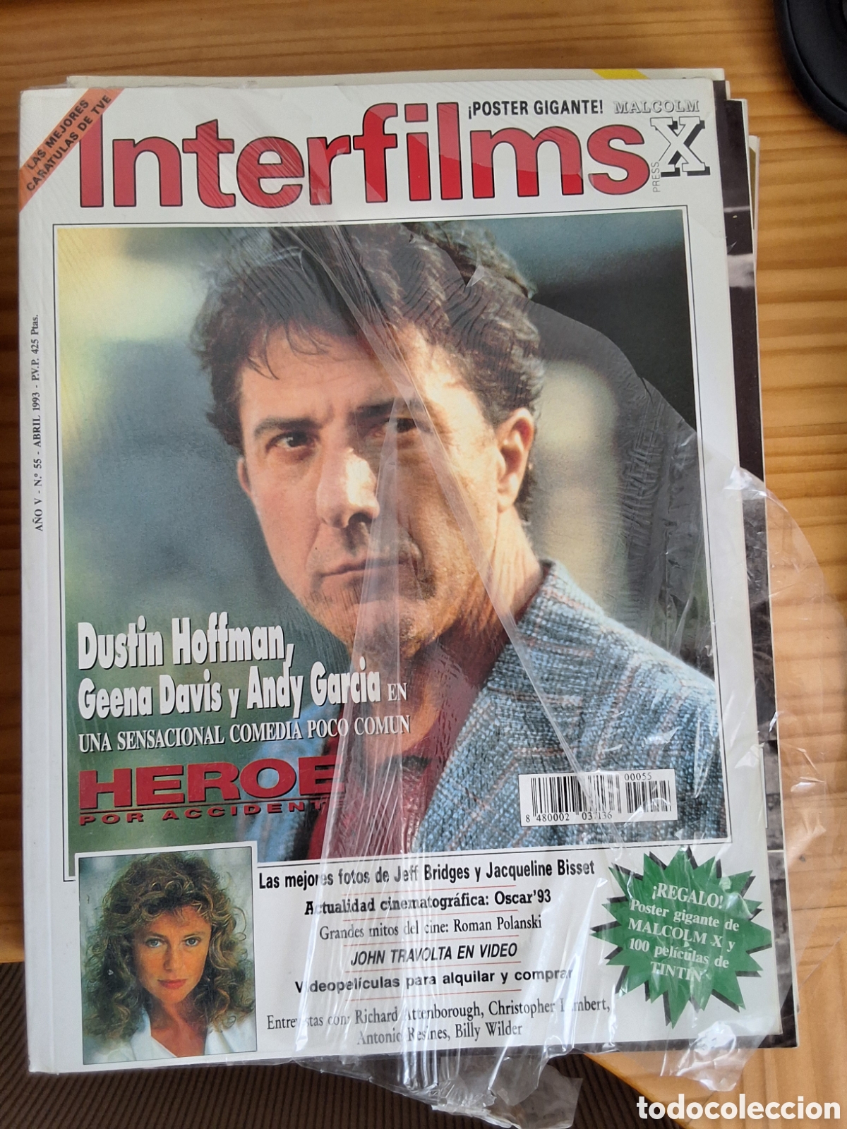 Cine: Interfilms revista cine n&uacute;mero 55 a&ntilde;o 1995/4 Hoffman J. Bisset incluye caratulas programas