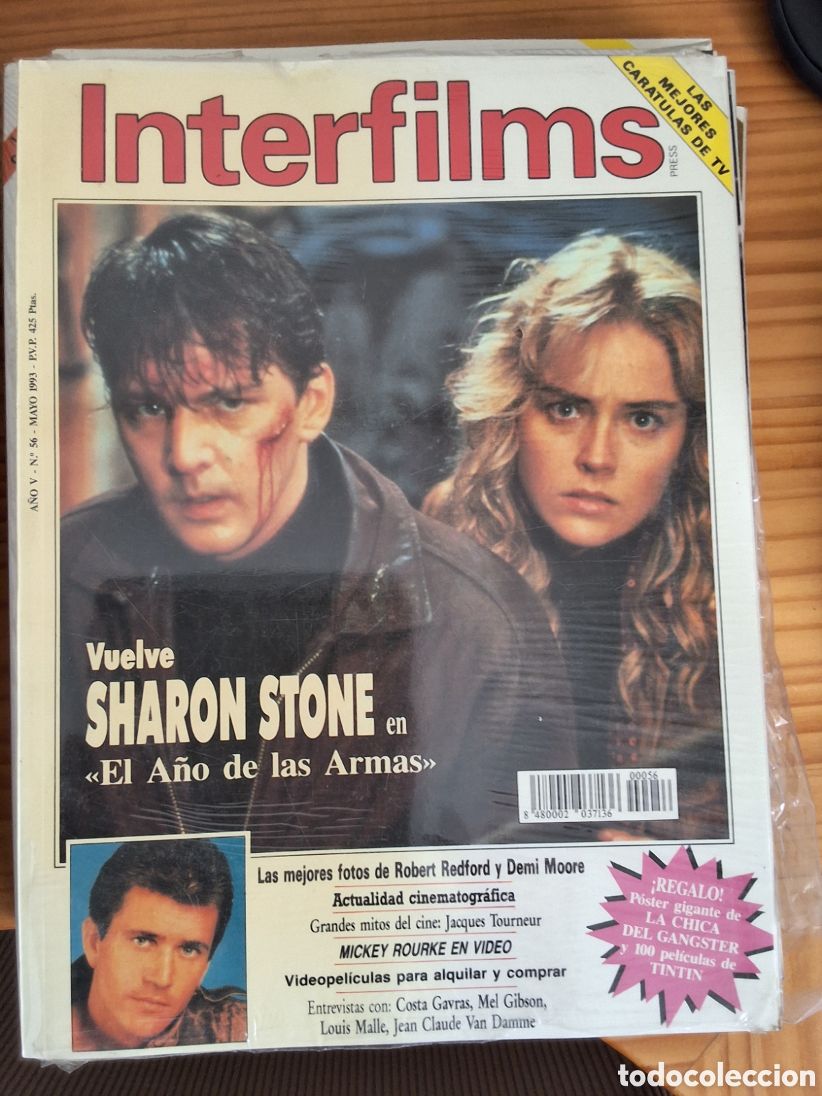 Cine: Interfilms revista cine n&uacute;mero 56 a&ntilde;o 1993/5 Sharon stone incluye caratulas programas