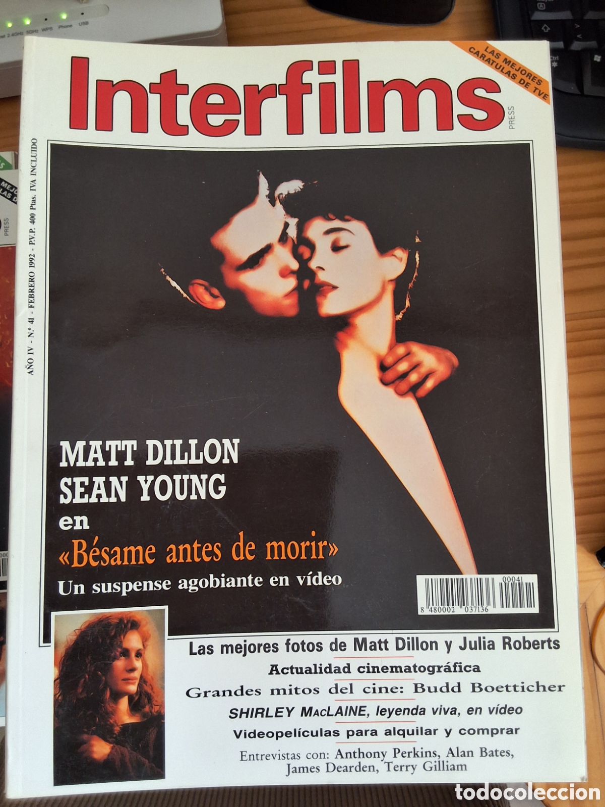Cine: Interfilms revista cine n&uacute;mero 41 a&ntilde;o 1992/2 Dillon Young incluye caratulas programas